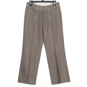 Banana Republic Dress Pants Jackson Fit Wool Preppy Classic Career Brown 2 AA